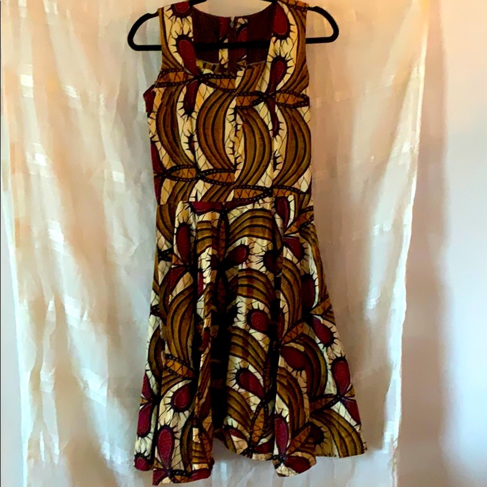 African print dress